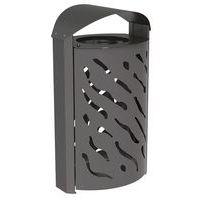 Poubelle Venise 120 L galva avec couvercle réhaussé - Procity - Image 4