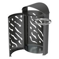 Poubelle Venise 120 L galva avec couvercle réhaussé - Procity - Image 2