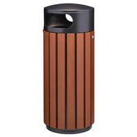 Poubelle Zeno Extreme 80L effet corten /tête inox gris-Rossignol Pro - Image principale