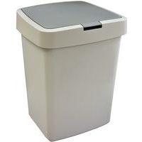 Poubelle Delta couvercle à clapet Gris 10L - Image principale
