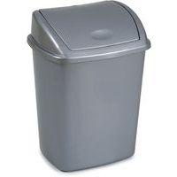 Poubelle à couvercle basculant 26 L Gris - Image principale