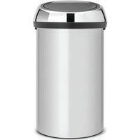 Poubelle Soft-Touch 60L gris métallisé - Image principale