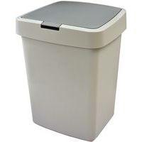Poubelle Delta couvercle à clapet Gris 10L - Image 2