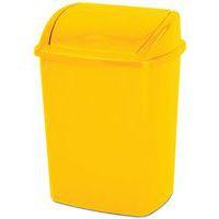 Poubelle à couvercle basculant 15 L Jaune - Image 2