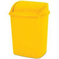 Poubelle à couvercle basculant 26 L Jaune - Image 2