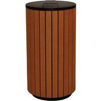 Poubelle d'extérieur 90 L Look Bois - Image 4