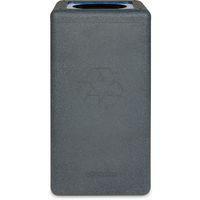 Poubelle circulaire BrickBin 65L Papier Gris/blue - Image 3