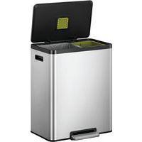 Poubelle à pédale Ecocasa II Recycling Step Bin 36+24 L inox - Image 5