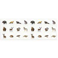Lot 4 rouleaux gommettes animaux 33mm - Image 4
