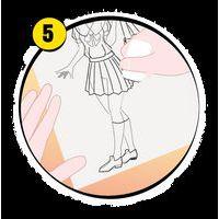 Graph'it trace-manga - Fille 'écolière' - Image 4