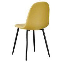 Lot de  2 Chaises Must pied Noir assise tissu polyester Safran - Image 4