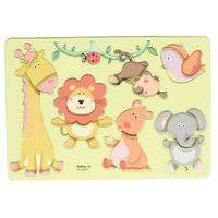 Ensemble 6 pochoirs zoo en plastique - Image 5