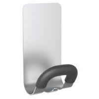 Patère magnétique en acier embout ABS Gris métal - Image principale