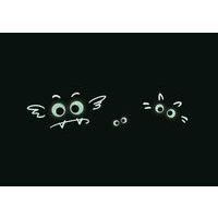 Lot de 100 yeux mobiles fluorescents autoadhésifs  8,15 et 18mm - Image 2