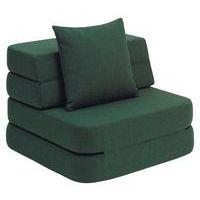 Klip Klap fauteuil convertible soft 1 coussin vert profond-KlipKlap - Image principale