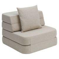 Klip Klap fauteuil convertible soft 1 coussin beige-KlipKlap - Image principale