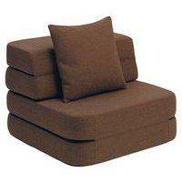 Klip Klap fauteuil convertible soft 1 coussin brun/sable-KlipKlap - Image principale
