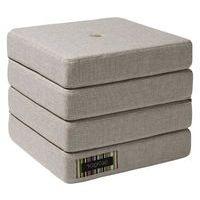 Klip Klap assise dépliable 4 matelas beige-KlipKlap - Image principale