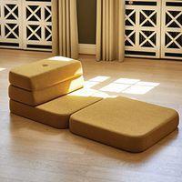 Klip Klap fauteuil convertible soft 1 coussin moutarde-KlipKlap - Image 2