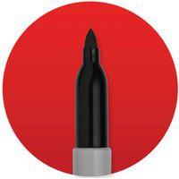 Marqueur permanent Sharpie pointe fine bleu - Boîte de 12 - Image 5