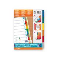 Jeu 6 intercalaires maxi carte 170g blanc 21 x 29.7 cm - Image principale