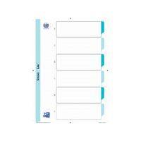 Jeu 6 intercalaires maxi carte 170g blanc 21 x 29.7 cm - Image 2