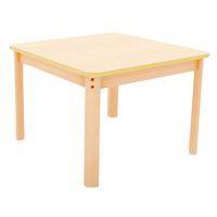 Table Ergo carrée T1 - T2 - T3 piètement bois hêtre - Image 2