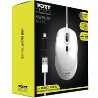 Souris Pro silencieuse filaire blanche - Port connect - Image 3