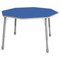 Table Eko octogonale ø 146 cm réglable T1 à T3 - bleu - Image principale