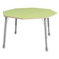 Table Eko octogonale ø 146 cm réglable T1 à T3 - vert clair - Image principale