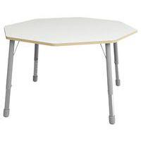 Table Eko octogonale ø 146 cm réglable T3 à T6 - blanc - Image principale