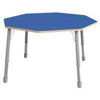 Table Eko octogonale ø 146 cm réglable T3 à T6 - bleu - Image principale