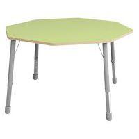 Table Eko octogonale ø 146 cm réglable T3 à T6 - vert clair - Image principale