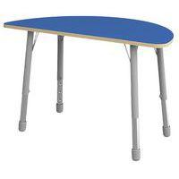 Table Eko demi-ronde ø 138 x 69 cm réglable T1 à T3 - bleu - Image principale