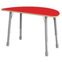 Table Eko demi-ronde ø 138 x 69 cm réglable T3 à T6 - rouge - Image principale