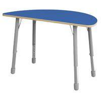 Table Eko demi-ronde ø 138 x 69 cm réglable T3 à T6 - bleu - Image principale