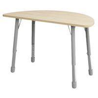 Table Eko demi-ronde ø 138 x 69 cm réglable T3 à T6 - bouleau - Image principale