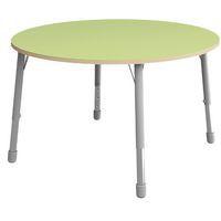 Table Eko ronde ø 136 cm réglable T1 à T3 - vert clair - Image principale