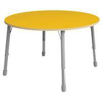 Table Eko ronde ø 136 cm réglable T3 à T6 - jaune - Image principale