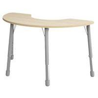 Table Eko haricot 146 x 68 cm réglable T1 à T3 - bouleau - Image principale