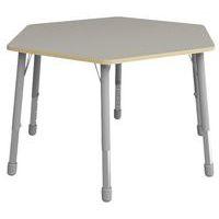 Table Eko hexagonale ø 140 cm réglable T1 à T3 - gris - Image principale