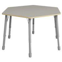 Table Eko hexagonale ø 140 cm réglable T3 à T6 - gris - Image principale