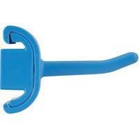 Lot de 5 Support mural hygiénique - Double crochet - 8,3cm - Bleu - Image 2