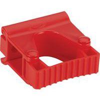 Lot de 5 Support mural hygiénique - Clip Grip - 8,3cm - Rouge - Image principale