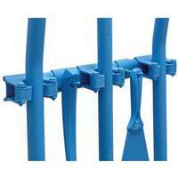 Lot de 5 Support Mural Hygiénique Hi-Flex - 42cm - Bleu - Image 2