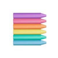 Pot de 60 craies à la cire jumbo couleurs pastels assorties - Image 2