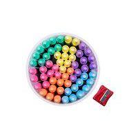 Pot de 60 craies à la cire jumbo couleurs pastels assorties - Image 3