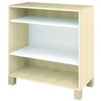 Meuble droit Confetti avec pieds 2 étagères bouleau/blanc - Image principale