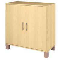 Armoire basse Confetti avec pieds 2 portes bouleau/bouleau - Image principale