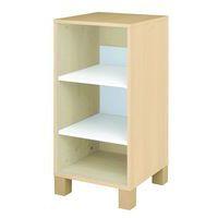 Caisson 2 étagères Confetti avec pieds - bouleau/blanc - Image principale